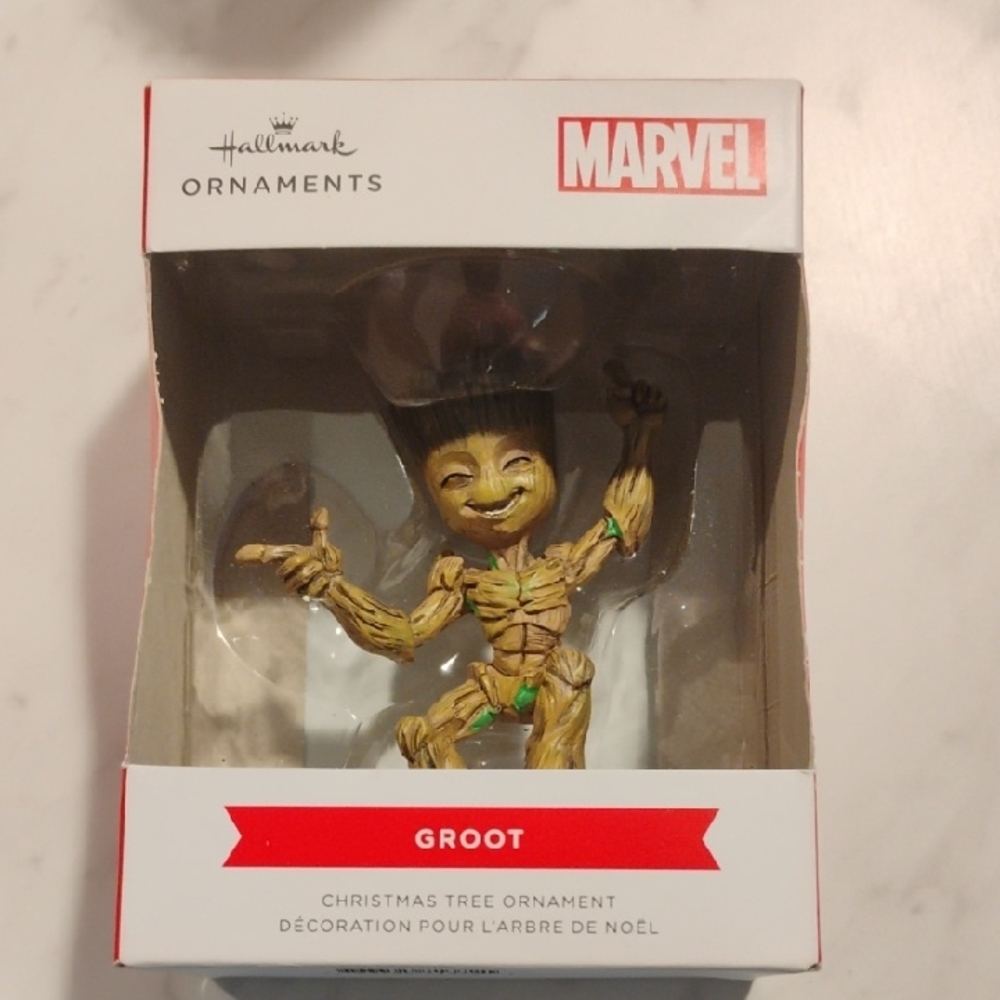 Hallmark Marvel Groot Ornament - Brown and Green